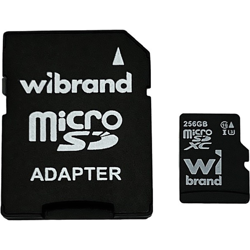 Карта пам'яті WIBRAND micro-SDXC UHS-1 U3 256Gb (WICDHU3/256GB-A)