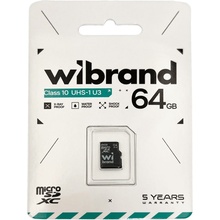 Карта пам'яті WIBRAND micro-SDXC UHS-1 U3 64Gb (WICDXU3/64GB)