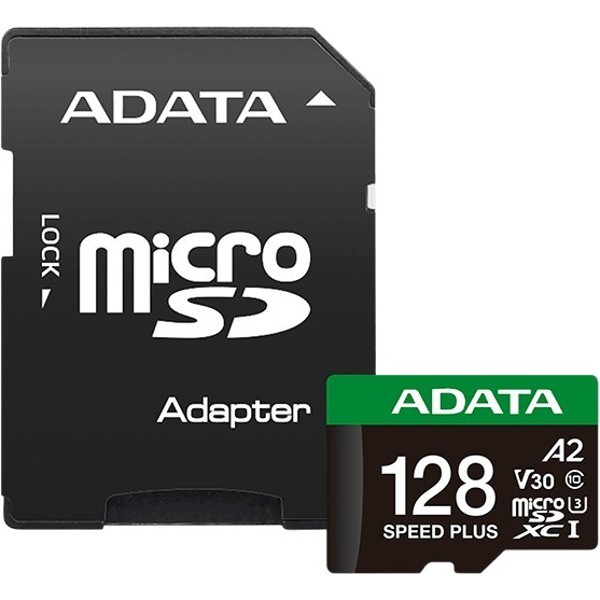 Карта пам'яті A-DATA microSDXC 128 GB Speed Plus Class 10/U3 (UD128GUI3V30A2SP-RA1)