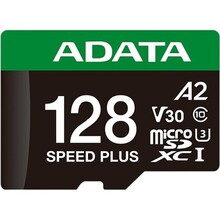 Карта пам'яті A-DATA microSDXC 128 GB Speed Plus Class 10/U3 (UD128GUI3V30A2SP-RA1)
