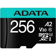 Карта пам'яті A-DATA microSDXC 256 GB Premier Pro Class 10/U3 (AUSDX256GUI3V30SA2-RA1)