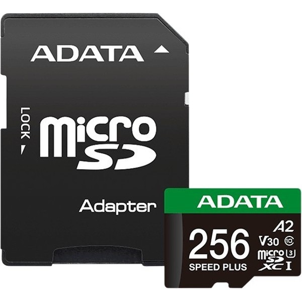 Карта пам'яті A-DATA microSDXC 256 GB Speed Plus Class 10/U3 (UD256GUI3V30A2SP-RA1)
