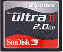 Карта пам'яті SANDISK CF Ultra II 2Gb