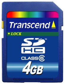 Карта пам'яті TRANSCEND SDHC 4 GB