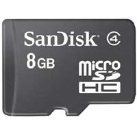 Карта пам'яті SANDISK microSD 8 Gb HC w/MicroMate