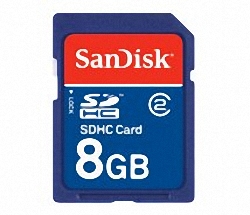 Карта пам'яті SANDISK SDHC 8 Gb Class 4