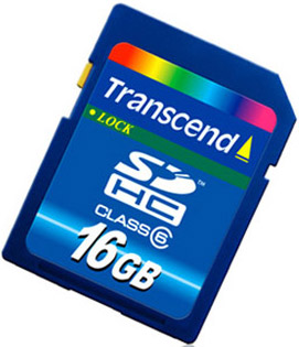 Карта памяти TRANSCEND SDHC 16 GB