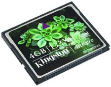 Карта памяти KINGSTON Compact Flash 4 GB (X133) Elite Pro