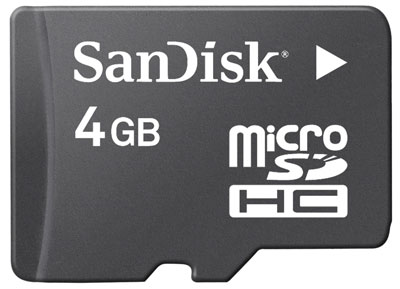 Карта пам'яті SANDISK microSD 4 Gb HC