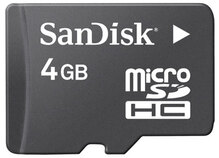 Карта пам'яті SANDISK microSD 4 Gb HC