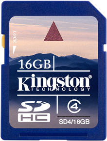 Карта пам'яті KINGSTON SDHC 16 GB class 4