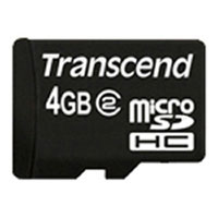 Карта памяти TRANSCEND microSDHC 4 GB card Class 2