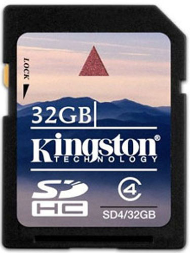 Карта памяти KINGSTON SDHC 32 GB Class 4