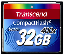 Карта пам'яті TRANSCEND Compact Flash 32 GB (400X)