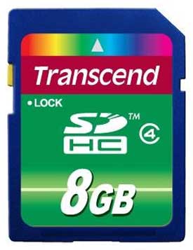 Карта пам'яті TRANSCEND SDHC 8 GB