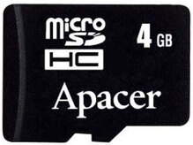 Карта пам'яті APACER microSDHC 4GB Class4