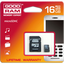 Карта пам'яті GOODRAM microSDHC 16GB Class 4