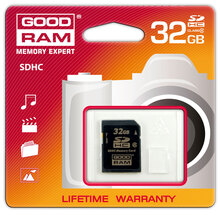 Карта памяти GOODRAM SecureDigitalCard 32 GB SDHC Class 6