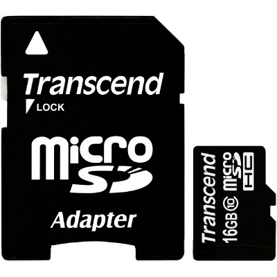 

Карта памяти TRANSCEND microSDHC 16 GB Class 10 (TS16GUSDHC10), microSDHC 16 GB Class 10