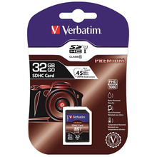 Карта памяти VERBATIM CARD SDHC 32Gb Class 10 (43963)