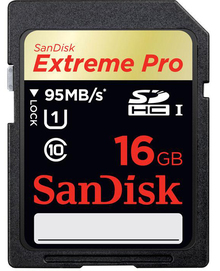 Карта памяти SANDISK SDHC 16GB Extreme Pro