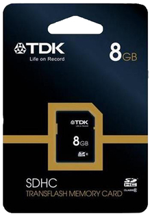 Карта пам'яті TDK SDHC CARD 8GB (CLASS 4)