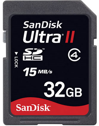 Карта памяти SANDISK SD Ultra II 32GB HC