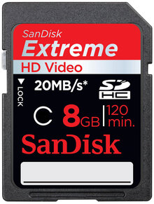 Карта пам'яті SANDISK SDHC 8GB Video Extreme