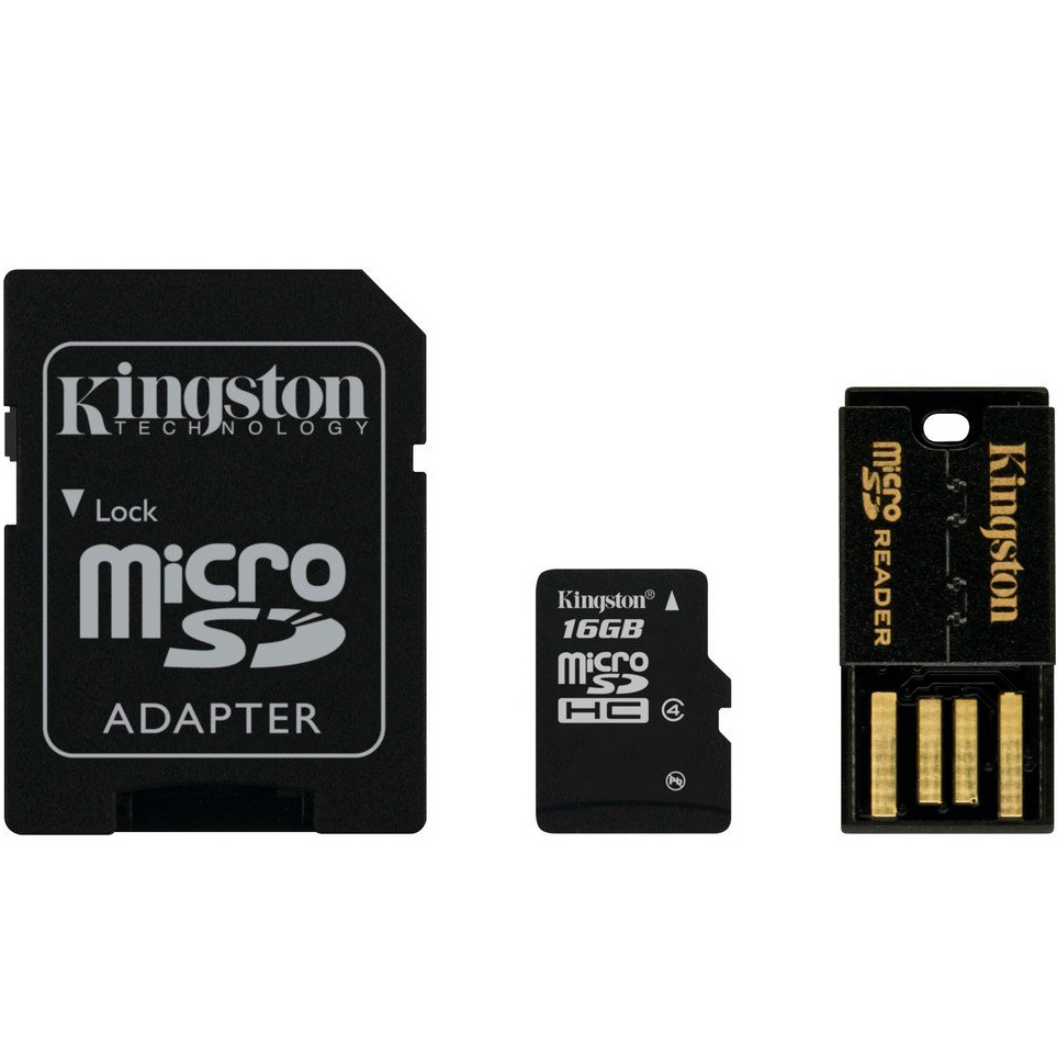 Карта памяти KINGSTON microSDHC 16GB Mobility Kit Class 4 (MBLY4G2/16GB)