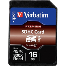 Карта пам'яті VERBATIM SDHC CARD 16Gb Class 10 (43962)