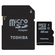 Карта памяти TOSHIBA microSDHC 16 GB Class 4