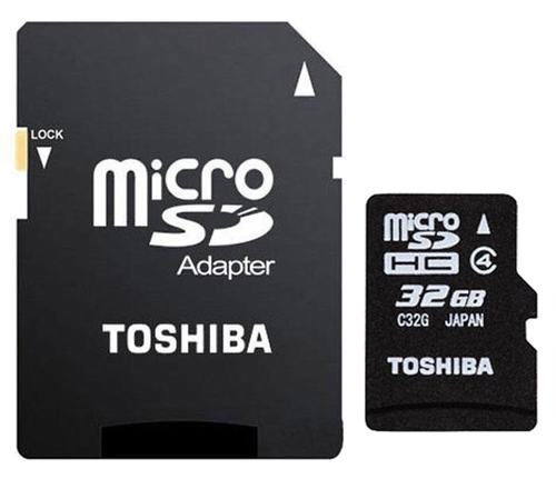 Картка пам'яті microSDHC 32GB TOSHIBA Class 4