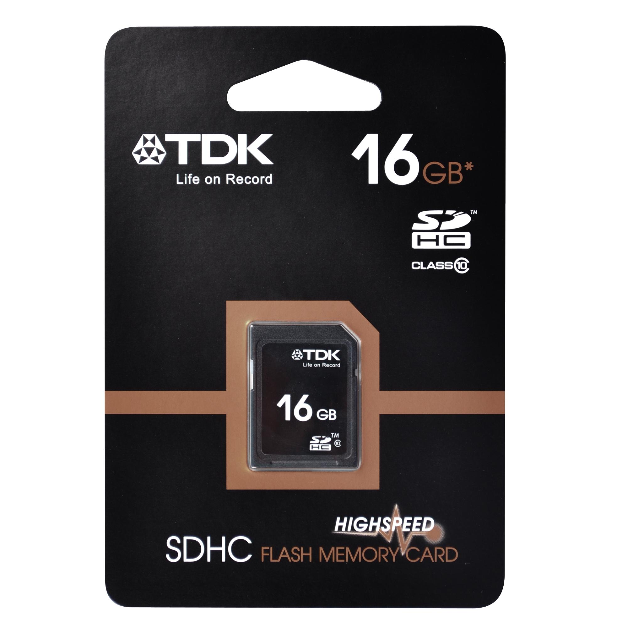 Карта памяти TDK CARD SDHC 16Gb (CLASS 10)