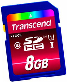 Карта пам'яті TRANSCEND SDHC 8 GB (CLASS 10) UHS-I Ultimate (X600)