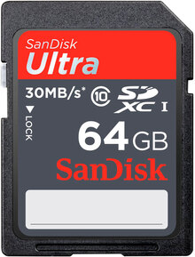 Карта памяти SANDISK SDXC Ultra 64GB Class 10 (SDSDU-064G-U46)