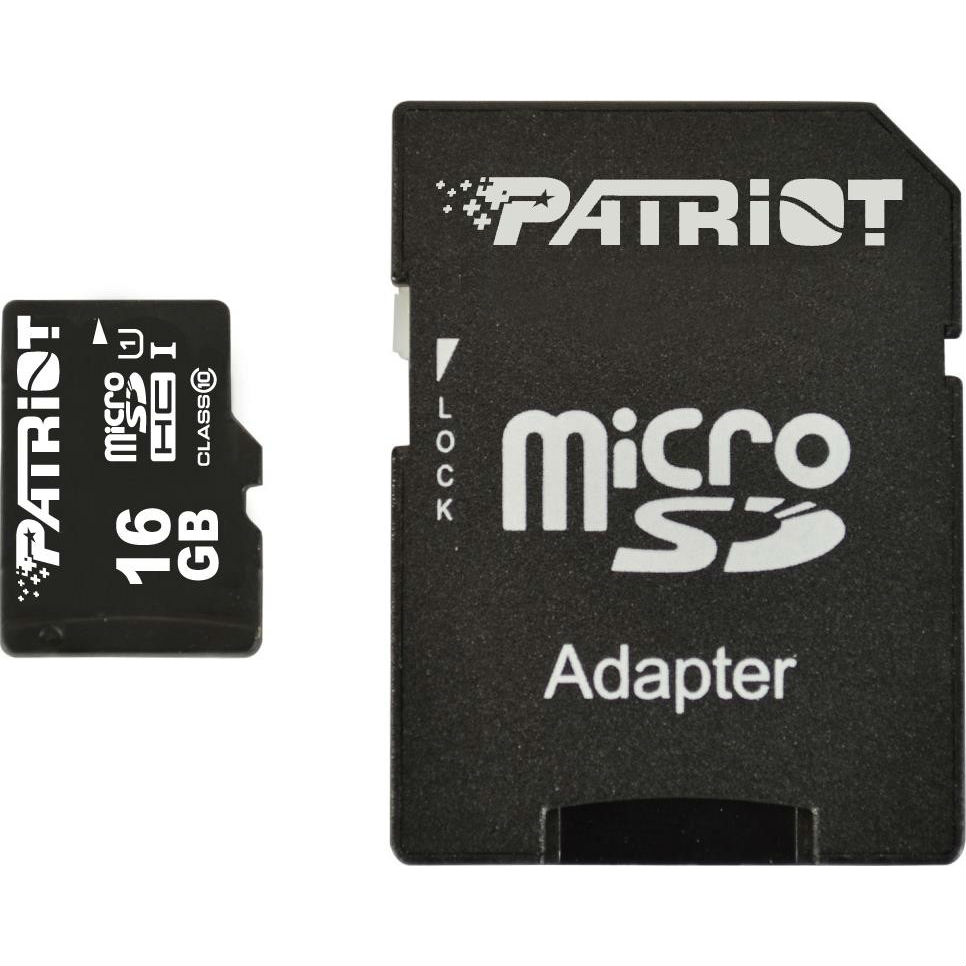 Карта памяти PATRIOT 16 Gb class 10 (PSF16GMCSDHC10)