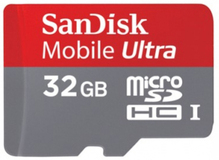 Карта памяти SANDISK microSDHC 32GB Mobile Ultra Class 10