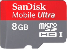 Карта пам'яті SANDISK microSDHC 8Gb Mobile Ultra Class 10