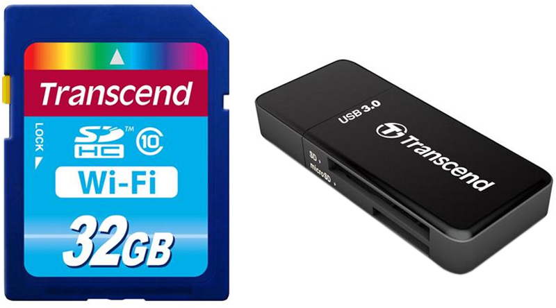 Карта памяти TRANSCEND SDHC 32 GB (CLASS 10) Wi-Fi