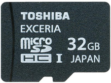 Карта памяти TOSHIBA microSDHC 32 GB Class 10 UHS-I EXCERIA no adapter