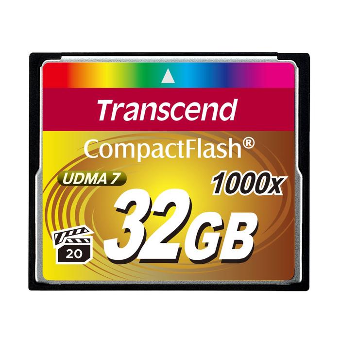 Карта пам'яті TRANSCEND Compact Flash 32 GB (1000X)