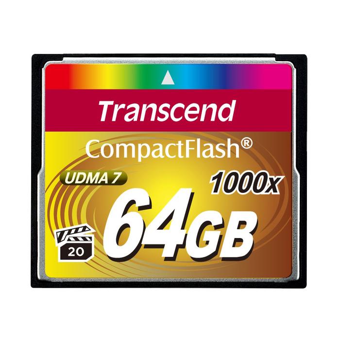 

Карта памяти TRANSCEND Compact Flash 64 GB 1000X (TS64GCF1000), Compact Flash 64 GB (1000X)
