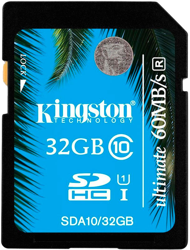 Карта памяти KINGSTON SDHC 32 GB (CLASS 10) UHS-I Ultimate (SDA10/32GB)