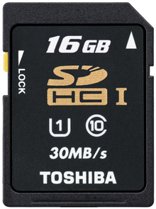 Карта памяти TOSHIBA 16 GB SDHC CLASS 10 UHS-I