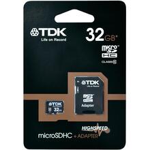 Карта памяти TDK CARD microSDHC 32Gb w/ SD adapter (class 10)