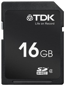 Карта памяти TDK CARD SDHC 16 GB (Class 4)