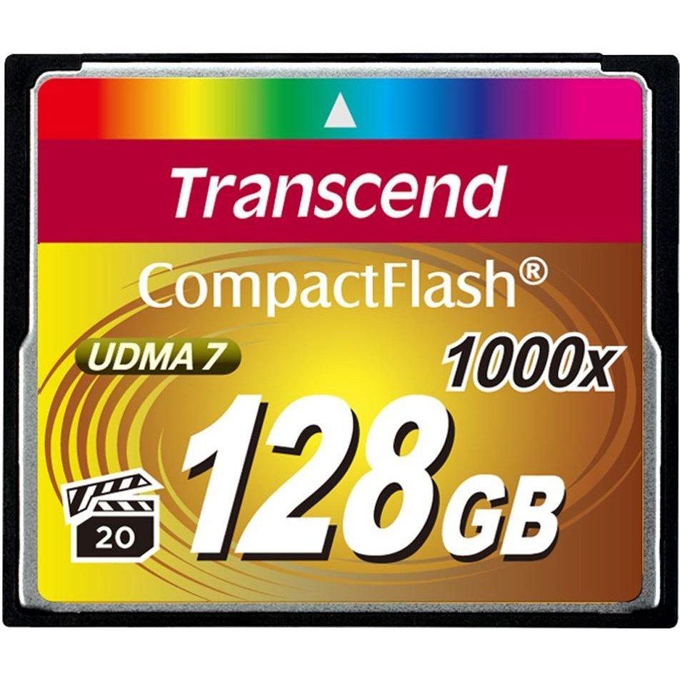 

Карта памяти TRANSCEND 128 Gb 1000x (TS128GCF1000), Compact Flash 128 GB (1000X)