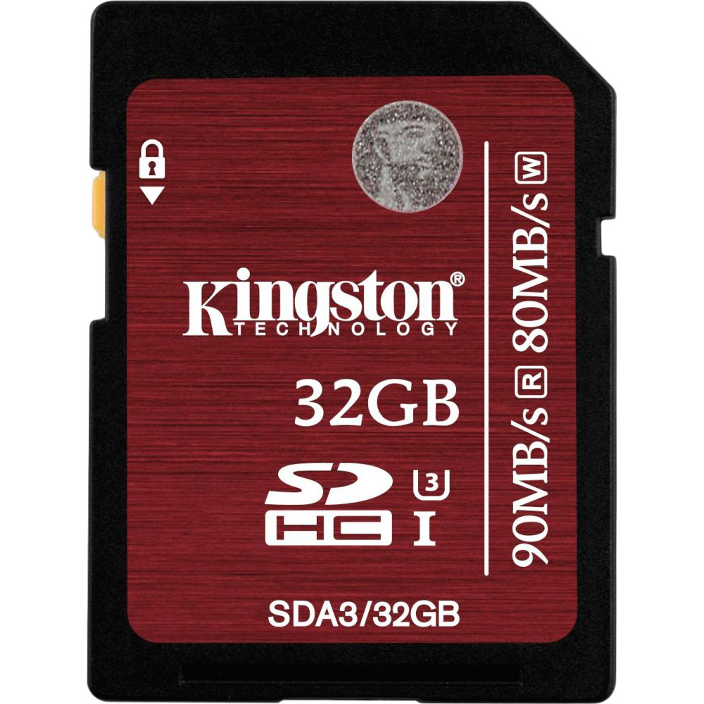 Карта памяти KINGSTON SDHC 32 GB Ultimate UHS-I U3 (SDA3/32GB)