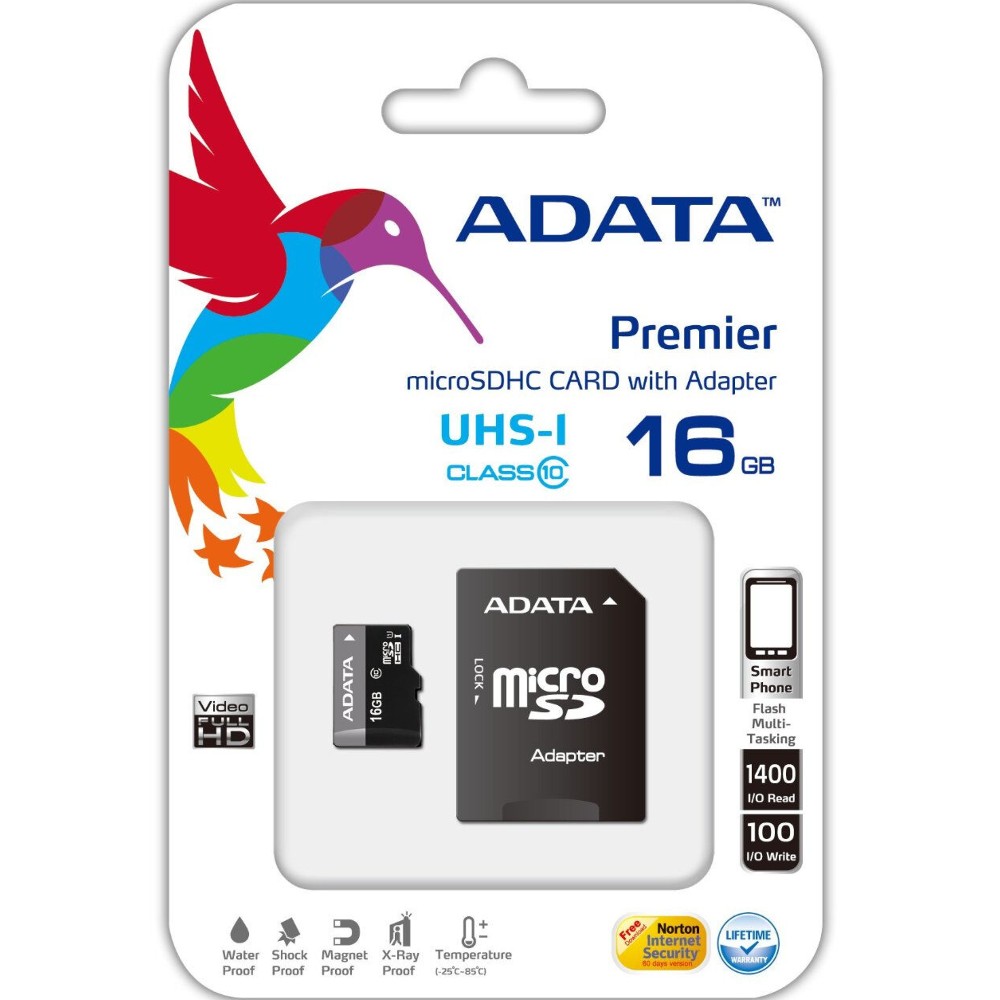 Карта памяти A-DATA microSDHC 16 Gb class 10 UHS-I Тип карты micro-SDНС