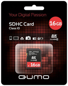 Карта памяти QUMO SDHC 16GB Class 10